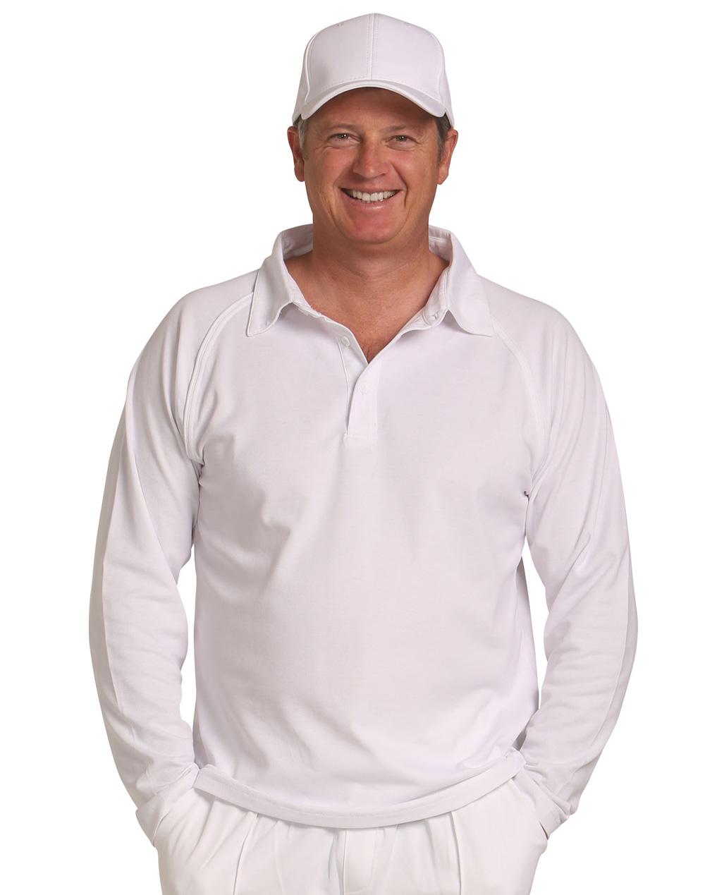 Winning Spirit-Men's Cricket Polo Long Sleeve-PS29L