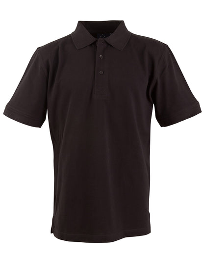 Winning Spirit-Men's Cotton Pique Knit Short Sleeve Polo-PS39