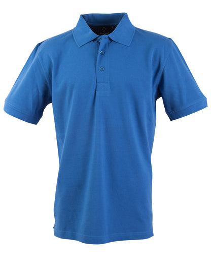 Winning Spirit-Men's Cotton Pique Knit Short Sleeve Polo-PS39