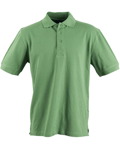 Winning Spirit-Men's Cotton Pique Knit Short Sleeve Polo-PS39