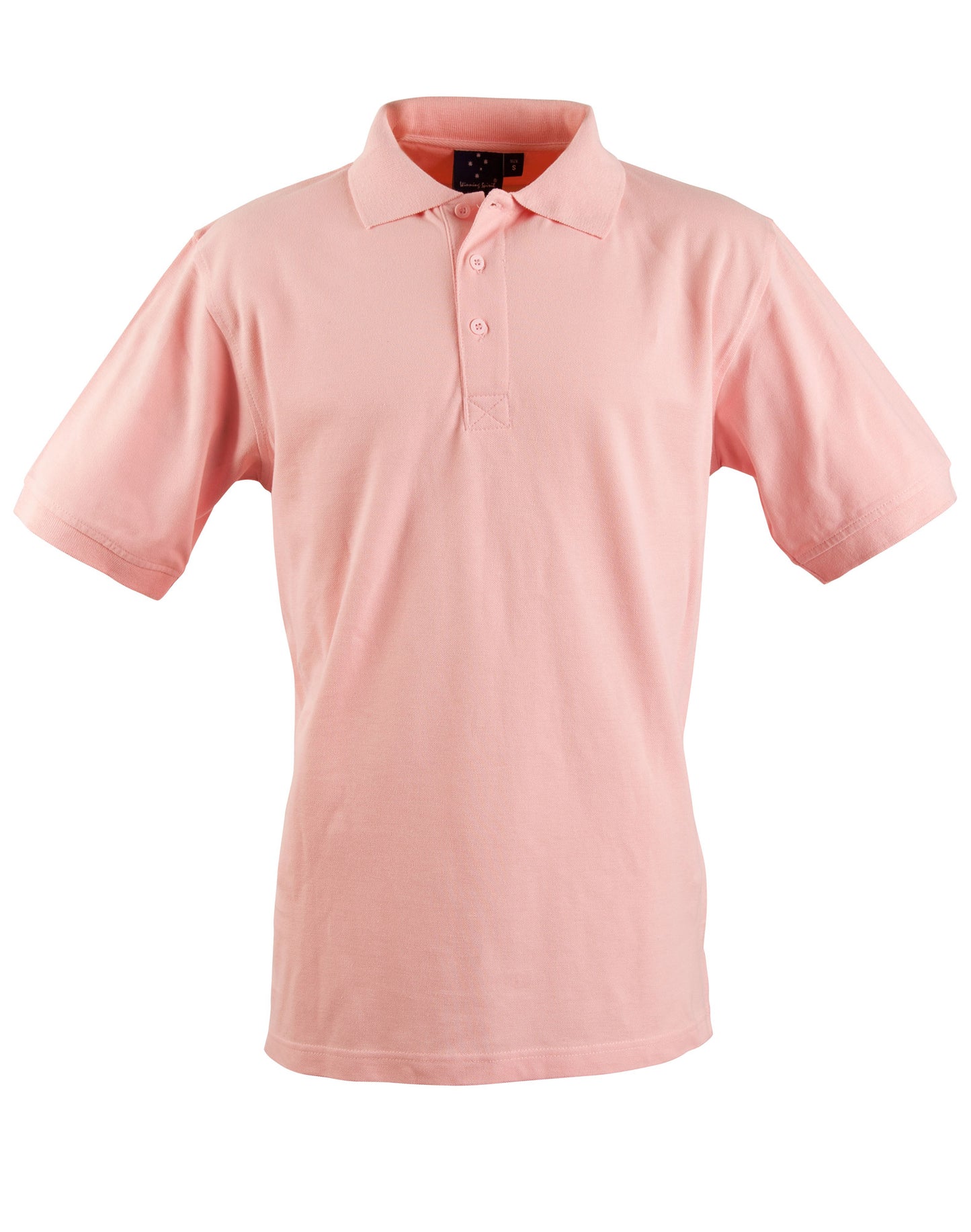 Winning Spirit-Men's Cotton Pique Knit Short Sleeve Polo-PS39