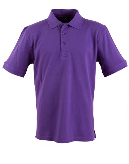 Winning Spirit-Men's Cotton Pique Knit Short Sleeve Polo-PS39