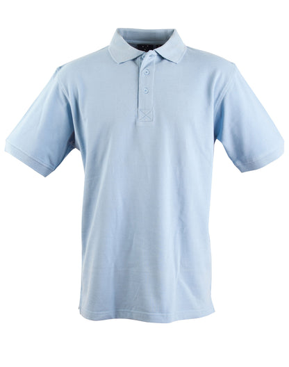 Winning Spirit-Men's Cotton Pique Knit Short Sleeve Polo-PS39