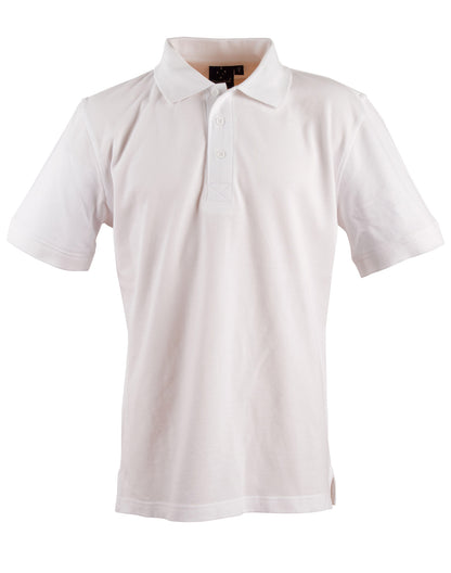 Winning Spirit-Men's Cotton Pique Knit Short Sleeve Polo-PS39
