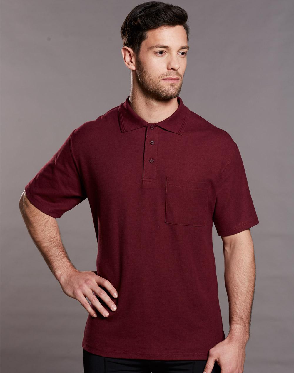 Winning Spirit-Poly/cotton Pique Pocket Short Sleeve Polo Unisex-PS41