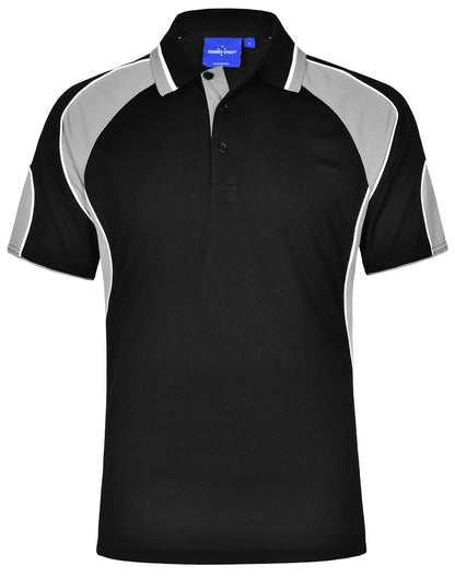 Winning Spirit-Men's CoolDry® Contrast Polo with Sleeve Panels-PS61-1st