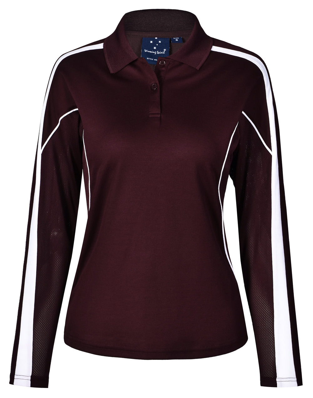 Winning Spirit-Ladies' TrueDry® Long Sleeve Polo-PS70