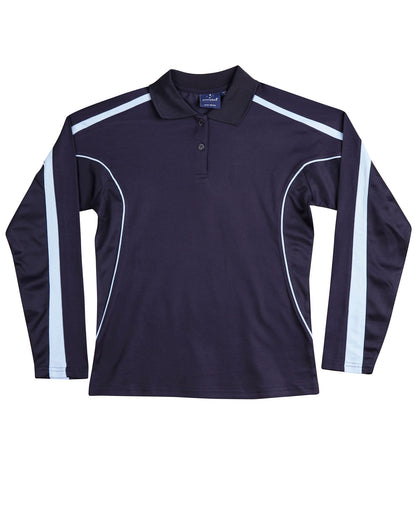 Winning Spirit-Ladies' TrueDry® Long Sleeve Polo-PS70