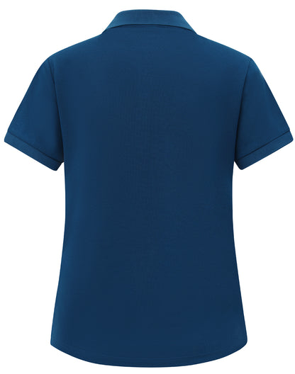Winning Spirit - Ladies Ultrafine Cotton Pique Short Sleeve Polo - PS72
