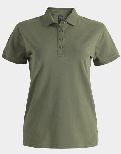 Winning Spirit - Ladies Ultrafine Cotton Pique Short Sleeve Polo - PS72