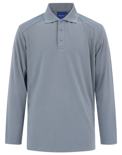 Winning Spirit-Lucky Bamboo Long Sleeve Polo Mens-PS89