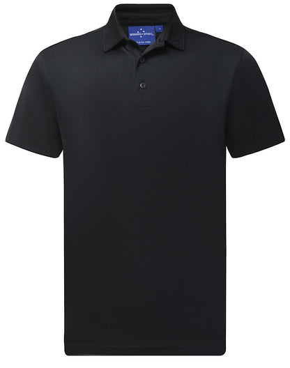 Winning Spirit - Mens Sustainable Jacquard Knit Polo - PS95