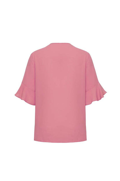 Biz Corporate Womens Aria Fluted Sleeve Blouse  RB966LS