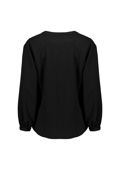 Biz Corporates - Womens Ruche Long Sleeve Blouse - RU568LL