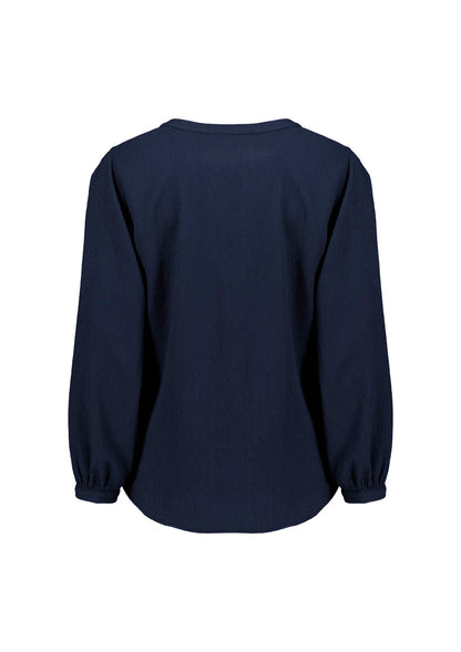 Biz Corporates - Womens Ruche Long Sleeve Blouse - RU568LL