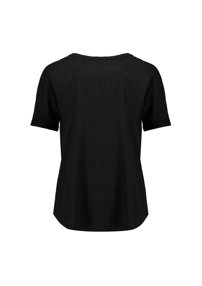 Biz Corporates - Womens Ruche Short Sleeve Blouse - RU568LS