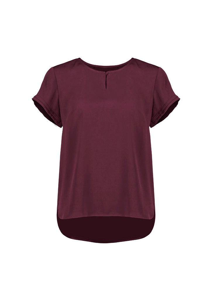 Biz Corporates - Womens Evelyn Short Sleeve Blouse - RU569LS