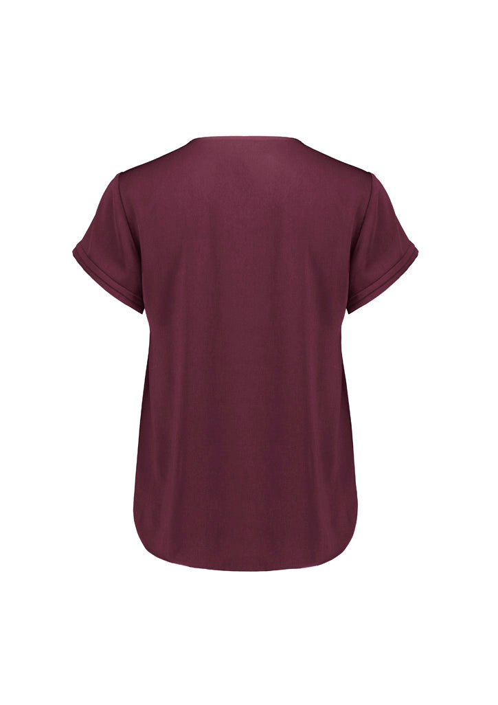 Biz Corporates - Womens Evelyn Short Sleeve Blouse - RU569LS