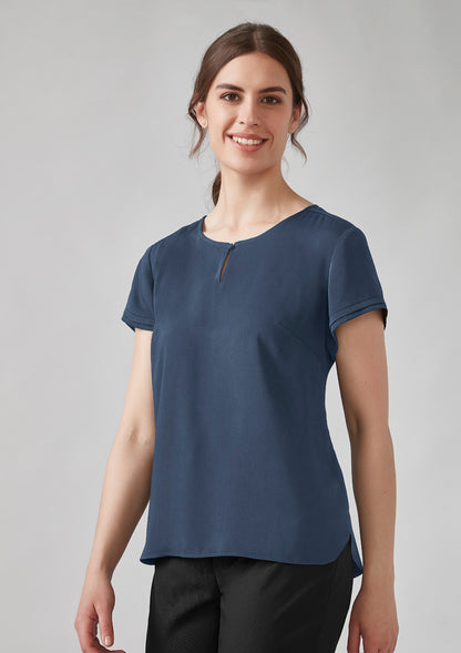 Biz Corporates - Womens Evelyn Short Sleeve Blouse - RU569LS