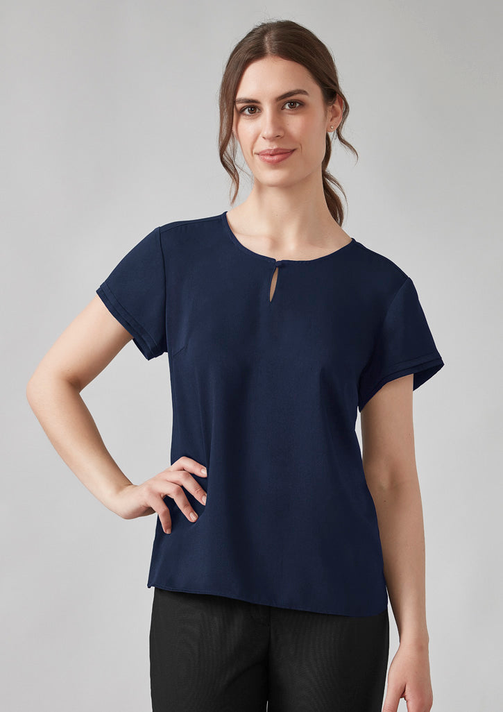 Biz Corporates - Womens Evelyn Short Sleeve Blouse - RU569LS