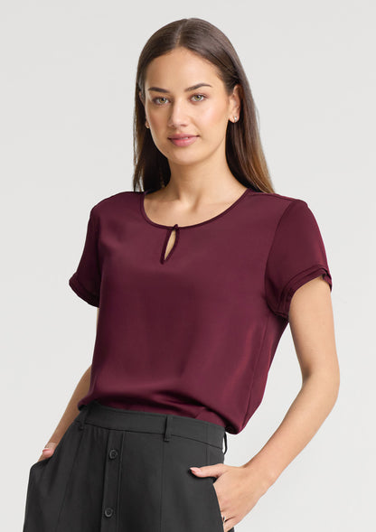 Biz Corporates - Womens Evelyn Short Sleeve Blouse - RU569LS