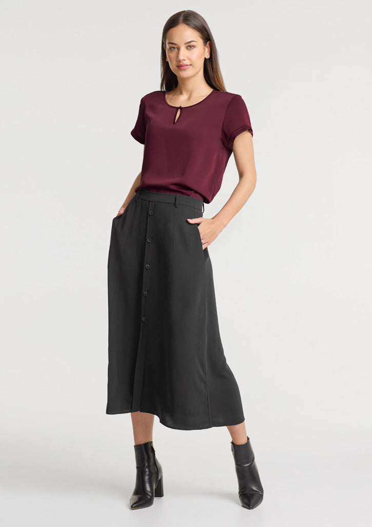 Biz Corporates - Womens Evelyn Short Sleeve Blouse - RU569LS