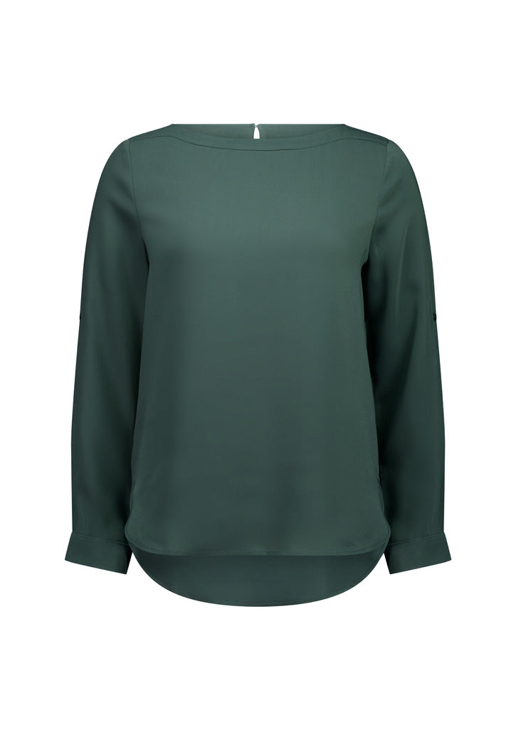 Biz Collection Ladies Madison Boatneck Blouse  S828LL