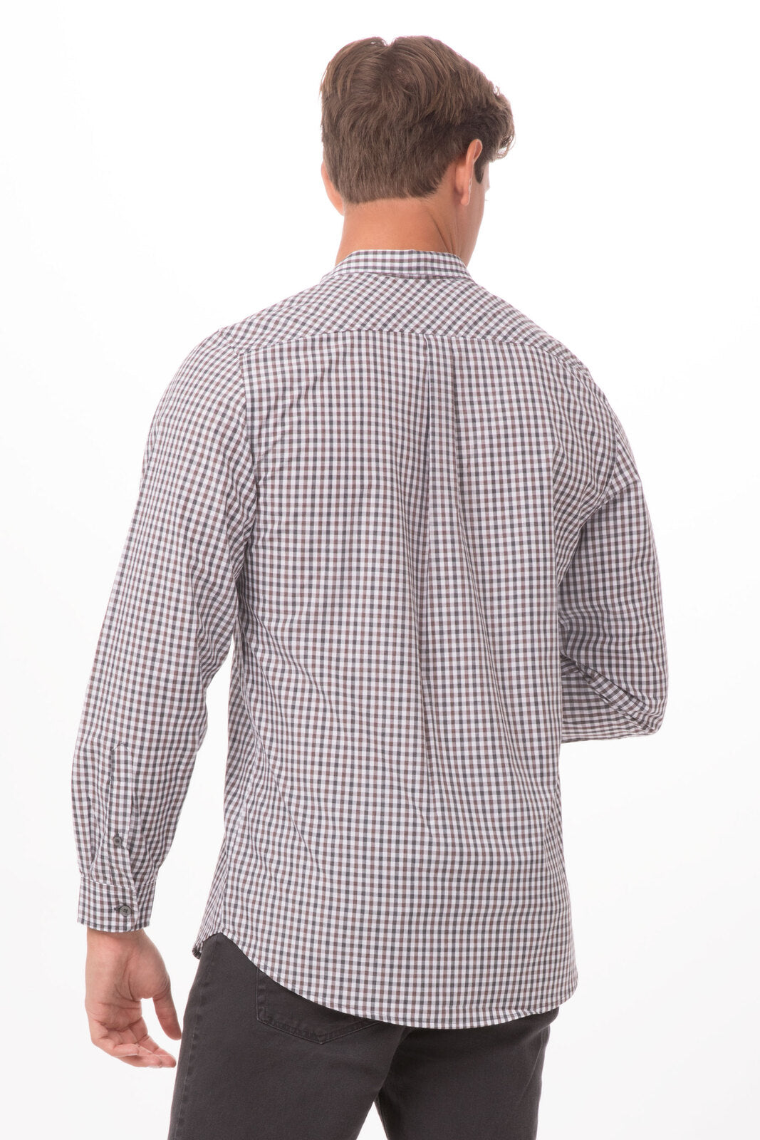 Chef Works - Modern Gingham Long Sleeve Dress Shirt