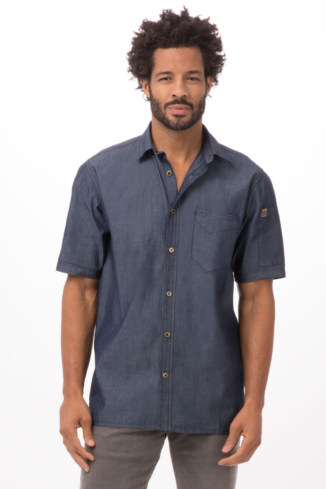 Chef Works - Detroit Short Sleeve Denim Shirt