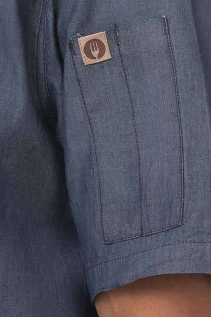 Chef Works - Detroit Short Sleeve Denim Shirt