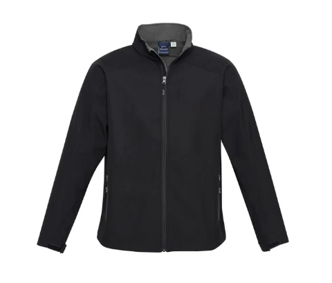 SANDHURST_Biz Collection Mens Geneva Jacket-J307M with Logo Embroidered_Black Graphite Office Jacket