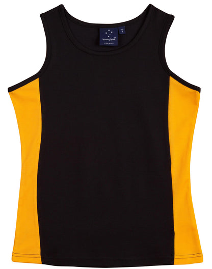 Winning Spirit - Ladies' Teammate TrueDry Contrast Singlet - TS17