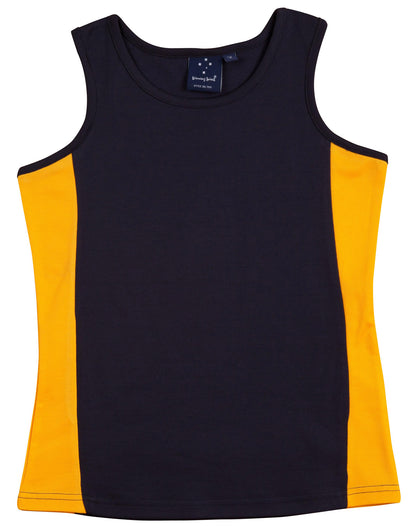 Winning Spirit - Ladies' Teammate TrueDry Contrast Singlet - TS17