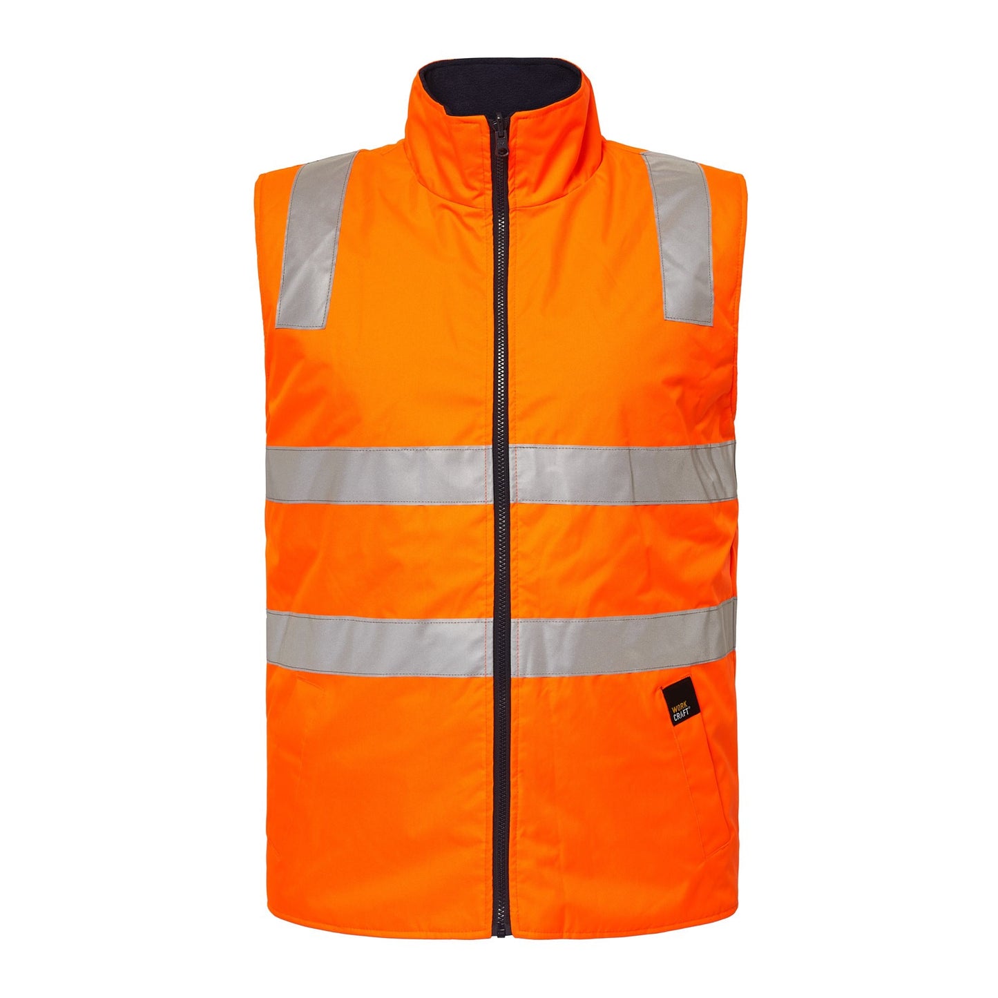 Work craft - Hi Vis Reversible Vest - Tape - WW9023