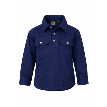 Ncc - WSK131 Kids Closed Front Cotton Shirt