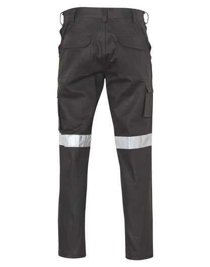 Winning Spirit-Men's Heavy Cotton Pre-shrunk Drill Pants with 3M Tapes-WP07HV