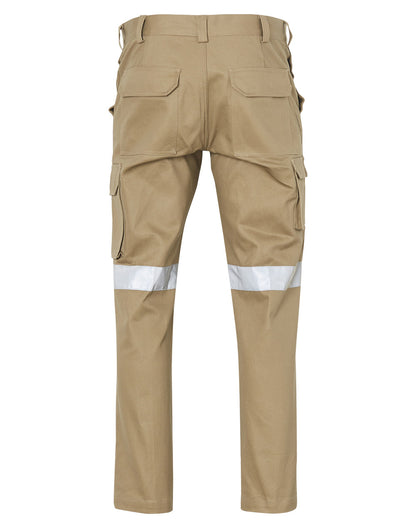 Winning Spirit-Men's Heavy Cotton Pre-shrunk Drill Pants with 3M Tapes-WP07HV