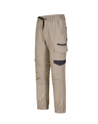 Winning Spirit - Unisex Cotton Stretch Drill Cuffed Work Pants - WP28