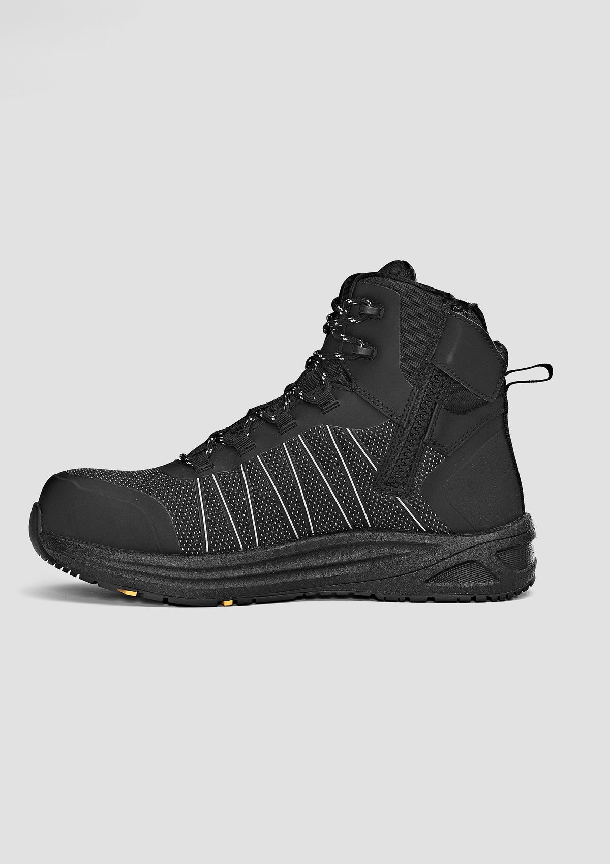 Syzmik - UltraLite Mid Zip Black Reflective - ZFL502