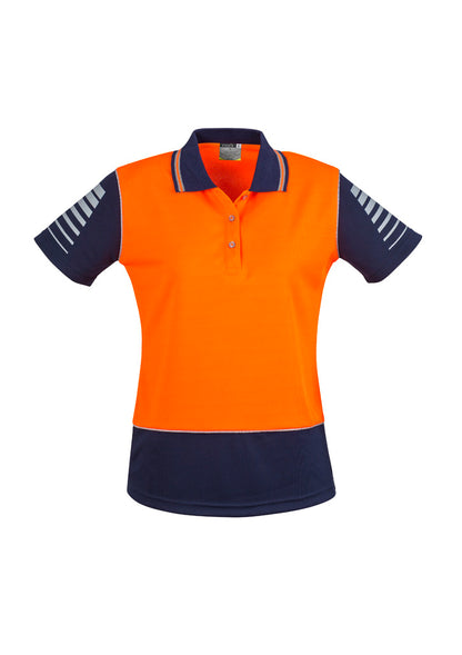 Syzmik - Womens Hi Vis Zone Short Sleeve Polo - ZHL236