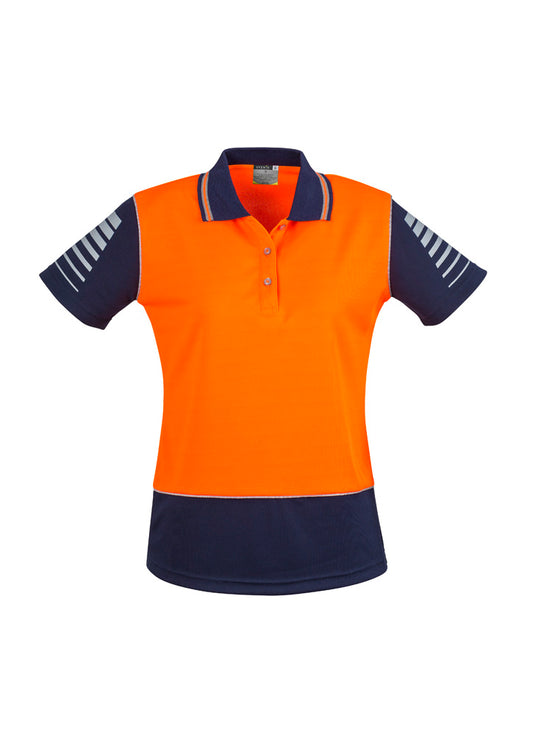 Syzmik - Womens Hi Vis Zone Short Sleeve Polo - ZHL236