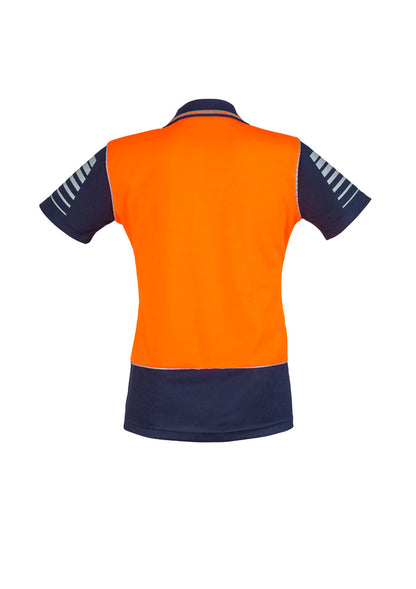 Syzmik - Womens Hi Vis Zone Short Sleeve Polo - ZHL236