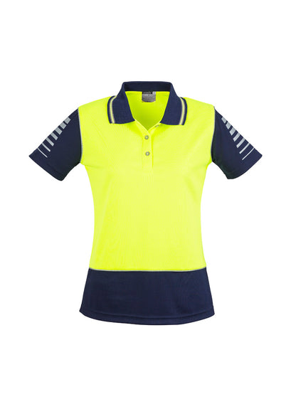 Syzmik - Womens Hi Vis Zone Short Sleeve Polo - ZHL236