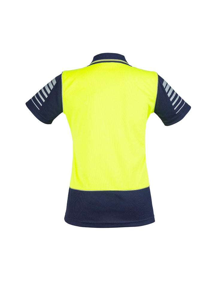 Syzmik - Womens Hi Vis Zone Short Sleeve Polo - ZHL236
