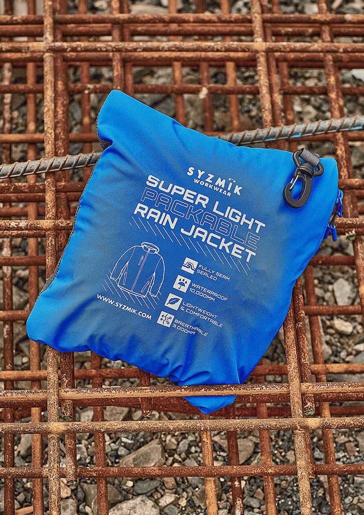 Syzmik - Unisex Super Light Packable Rain Jacket - ZJ260