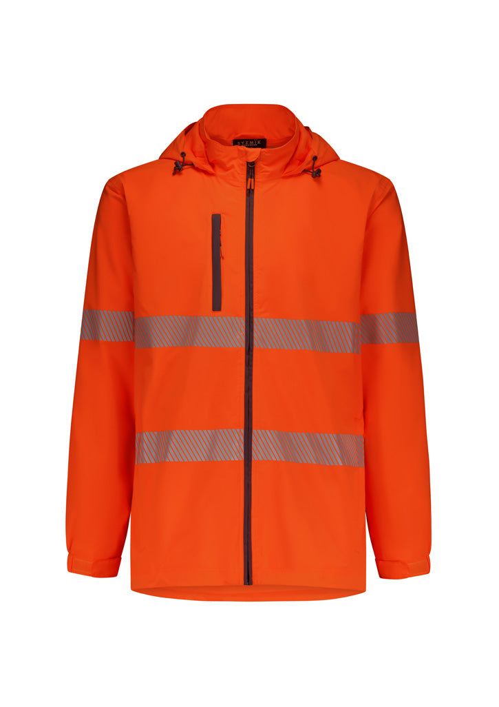 Syzmik - Unisex Super Light Segmented Tape Packable Rain Jacket - ZJ560
