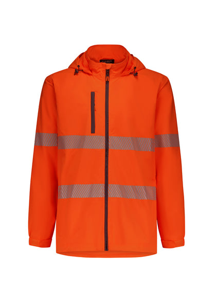 Syzmik - Unisex Super Light Segmented Tape Packable Rain Jacket - ZJ560