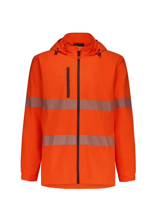 Syzmik - Unisex Super Light Segmented Tape Packable Rain Jacket - ZJ560