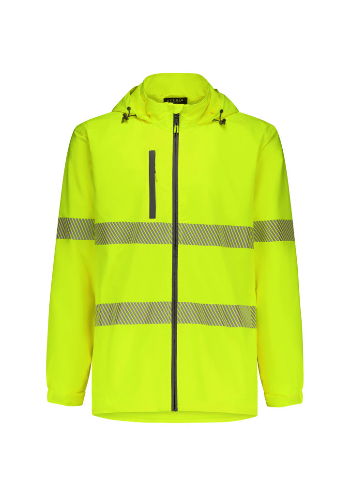 Syzmik - Unisex Super Light Segmented Tape Packable Rain Jacket - ZJ560