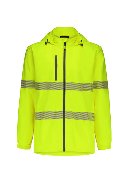 Syzmik - Unisex Super Light Segmented Tape Packable Rain Jacket - ZJ560